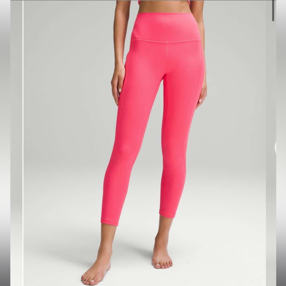 NWT Lululemon Align High-Rise Pant with Pockets 25" Glaze Pink Sz.10 - Picture 1 of 8